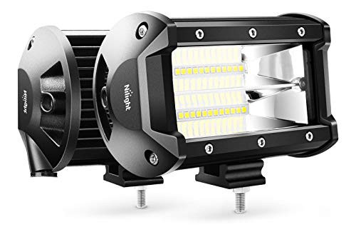 Nilight 18001F-B 2PCS 5Inch 72W Double Row Flood Bar 10800Lumens Driving Fog Led Off Road Lights for Trucks Jeep ATV UTV SUV Boat Marine,2 Years Warranty Nilight 18001F-B 2PCS 5Inch 72W Double Row Flood Bar 10800Lumens Driving Fog Led Off Road Lights for Trucks Jeep ATV UTV SUV Boat Marine,2 Years Warranty