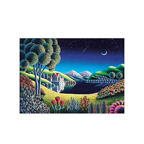 RUIKA Jigsaw Puzzle 1000 Piece for Adults and Children Puzzle Classic Puzzle Landscape Quiet Night DIY Collectibles Modern Home Decoration