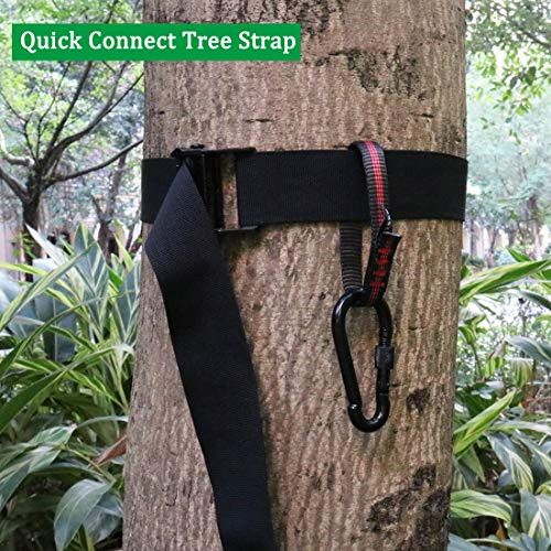 Boaton Hunting Tree Stand Strap, Quick Connect Strap with Safety Belt, Tree Climbing Strap, Tree Stand Accessories