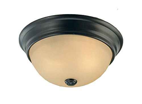 Volume Lighting V7580-79 1-Light Flush Mount Ceiling Fixture, Antique Bronze