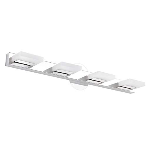 Aipsun Bathroom Vanity Lighting Fixtures 4 Lights Acrylic Bathroom Vanity Light 16W Modern LED Vanity Light Bath Wall Lighting Cool White 6000K Aipsun Bathroom Vanity Lighting Fixtures 4 Lights Acrylic Bathroom Vanity Light 16W Modern LED Vanity Light Bath Wall Lighting Cool White 6000K