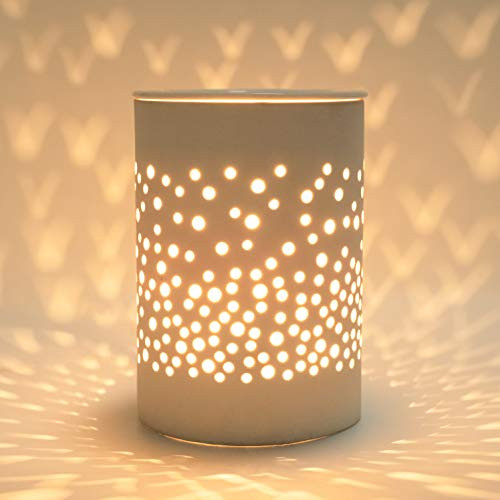 Bobolyn Ceramic Electric Wax Melt Warmer Candle Waxing Warmer Burner Melt Wax Cube Melter Fragrance Warmer- Ideal Gift for Wedding, Spa and Aromatherapy
