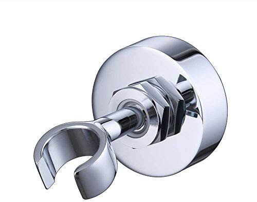 KES All BRASS Handheld Shower Bracket Hand Held Shower Wand Hose Sprayer Holder Drill Free Glue Wall Mount Chrome, C213-CH