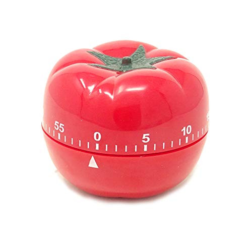 yueton Kitchen Craft Mechanical Wind Up 60 Minutes Timer 360 Degree Rotating Tomato Shape Kitchen Cooking Timer