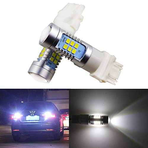 Extremely Bright Back up Light Bulbs Reverse Light Bulbs 3057 3156 3157 4057 4157, w/21 SMD LED White-6000K Light (Pack of 2)