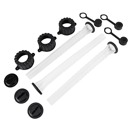 Estink Gas Can Spout,Gas Can Spouts Fuel Container Replacement Spout Gasket Stopper Screw Cap Collar Rear Vent Cap (3 Set)