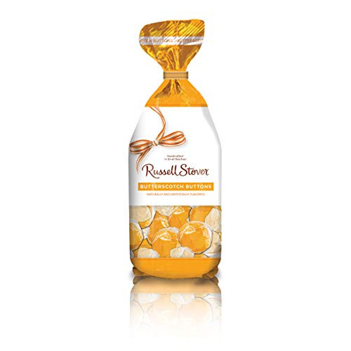 Russell Stover Hard Candies Butterscotch Buttons 12 Ounce Bag Russell Stover Butterscotch Buttons Hard Candy, Traditional Rich Butterscotch Hard Candy Bag, Individually Wrapped