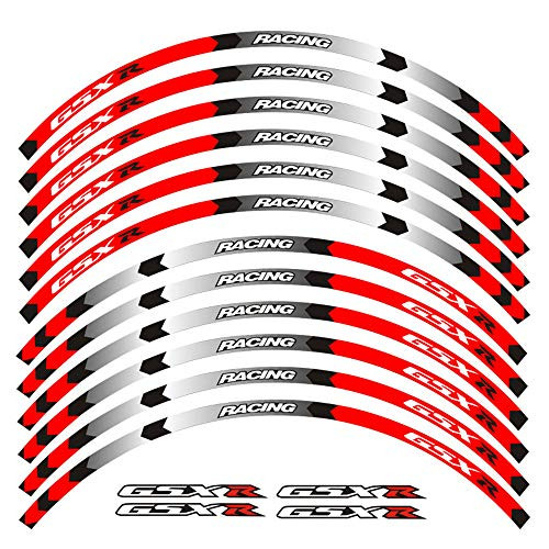 Motorcycle Rim Stripes Decals 17inch Wheel Sticker Reflective Tape for Suzuki GSX-R 250 400 600 1000 750 GSXR1000R