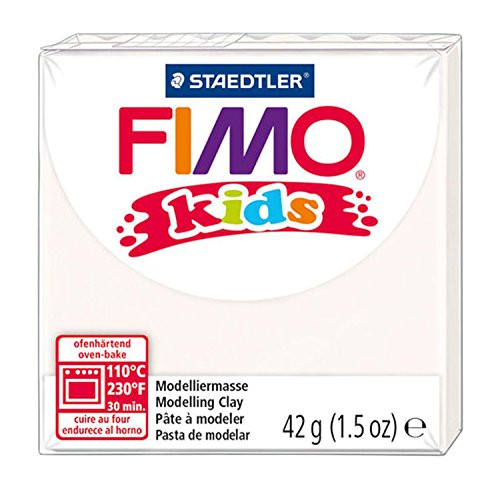 STAEDTLER Fimo Kids Oven-Bake Modeling Clay, 1.5 oz, White