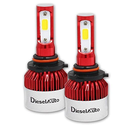 Diesel Auto 9005/HB3 Led Headlight Bulbs with COB Chips 9000LM 72W 6500K Cool White Led Headlight Conversion Kit -Halogen Bulbs Replacement- 1 Year Warranty