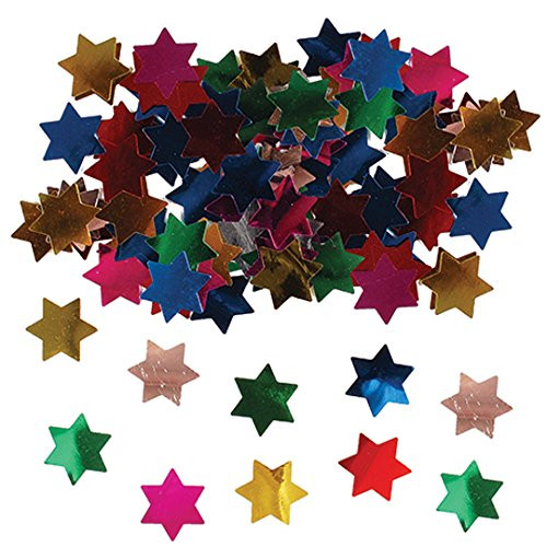 Multicolored Star of David - Magen David Confetti, Hebrew, Jewish Decorations for Weddings, Bar Mitzvah, Bat Mitzvah, Holiday Parties Multicolored Star of David - Magen David Confetti, Hebrew, Jewish Decorations for Weddings, Bar Mitzvah, Bat Mitzvah, Holiday Parties