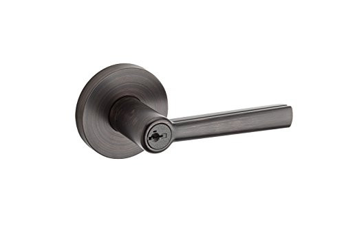 Kwikset 91560-012 Montreal Round Keyed Entry Lever, Venetian Bronze