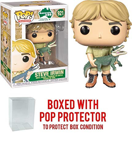 Pop TV: Steve Irwin The Crocodile Hunter with Alligator Pop Vinyl Figure (Includes Compatible Pop Box Protector Case)