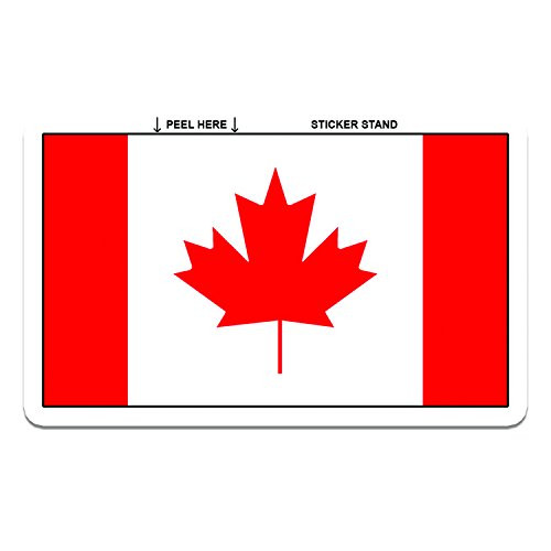 CANADA Canadian Flag car bumper sticker decal 5" x 3"