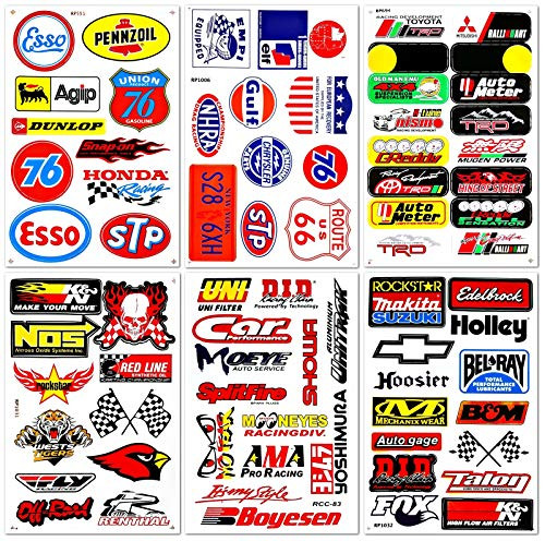 Motorsport Cars Nos Off-Road Oil NHRA Drag Racing Lot 6 Graphic Vinyl Decals Stickers D6054