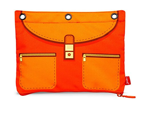 ZIPIT Impact 3-Ring Pencil Case, Orange