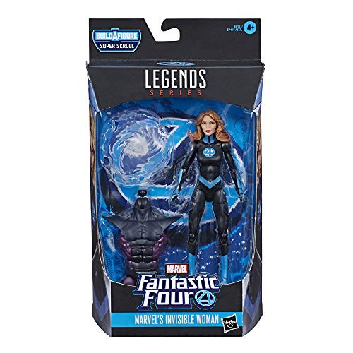 Marvel Legends Series Fantastic Four 6" Collectible Action Figure Marvels Invisible Woman Toy, 1 Accessory, 1 Build-A-Figure Part