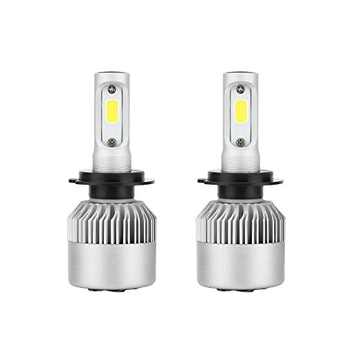 Car LED Headlight Bulbs H7 6000LM Car LED Headlight Bulbs Conversion Kit,Waterproof High Beam Low Beam Headlamp, Fog Light, HID or Halogen Headlight Replacement, 6000K Xenon White ?Pack of 2?