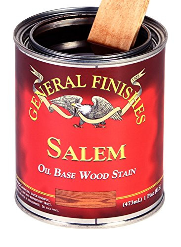 General Finishes SAQT Oil Based Penetrating Wood Stain, 1, 1 Quart, Salem