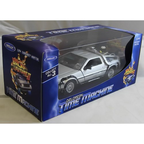 Welly Back To The Future Part 2 DeLorean Time Machine 1:24 Scale Diecast Model Car by Welly Welly Back To The Future Part 2 DeLorean Time Machine 1:24 Scale Diecast Model Car by Welly