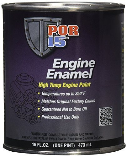 POR-15 42038 Black Engine Enamel - 1 pint
