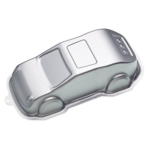 Kitchen Craft Sweetly Does It Car-shape Cake Pan, Aluminium, Silver, 29 x 14 x