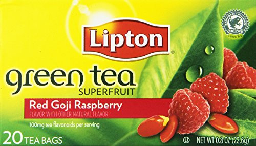 Lipton Green Tea Bags - Red Goji & Raspberry - 20 ct - 3 Pack