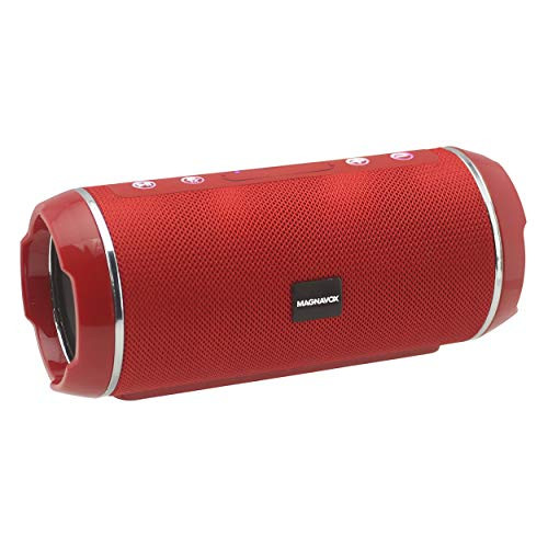 Craig Electronics - Magnavox, Stereo Portable Speaker with Bluetooth Wireless Technology, Red