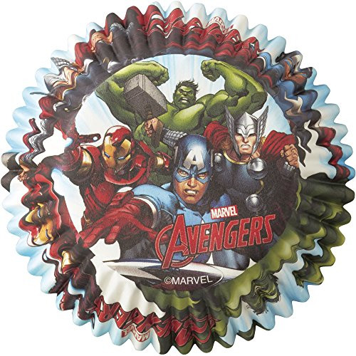 Wilton 50 Count Marvel Avengers Baking Cups, Multicolor Wilton 50 Count Marvel Avengers Baking Cups, Multicolor