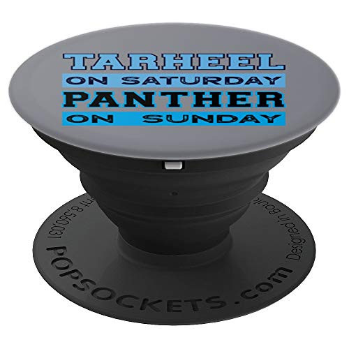 Tarheel on Saturday Panther on Sunday Carolina Football PopSockets Grip and Stand for Phones and Tablets