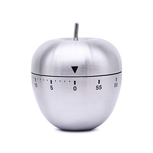 Kitchen Timer Manual, YAODHAOD Fruit Shape Shaped Mechanical Rotating Alarm ?Stainless Steel Housingwith 60 Minutes for Cooking