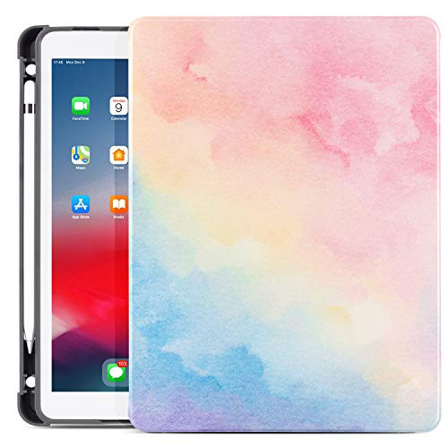 New iPad 7th Generation 10.2" Case 2019,TeenGrow Smart Stand Shockproof Soft TPU Back Cover with Auto Sleep/Wake for Apple iPad 7th Gen 10.2 Inch (Case Fit New iPad 10.2 2019, iPad 10.5, Watercolor 2) New iPad 7th Generation 10.2" Case 2019,TeenGrow Smart Stand Shockproof Soft TPU Back Cover with Auto Sleep/Wake for Apple iPad 7th Gen 10.2 Inch (Case Fit New iPad 10.2 2019, iPad 10.5, Watercolor 2)