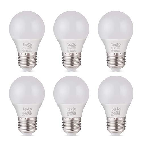 12Volt E26 5w LED Bulbs Light Bulbs RV Lighting Off-Grid Low Voltage Lights Cabin E26 Base 12VDC Lights - Daylight White (6 Pack)