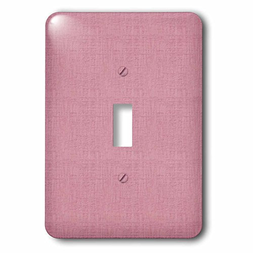3dRose lsp_99266_1"Textured Look Salmon Pink Solid Color Single Toggle Switch, Multicolor