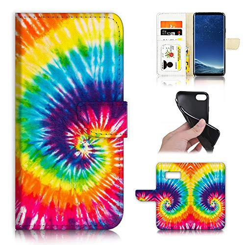 for Samsung S10+ / Galaxy S10 Plus, Designed Flip Wallet Phone Case Cover, A21803 Abstract Tie Dye 21803