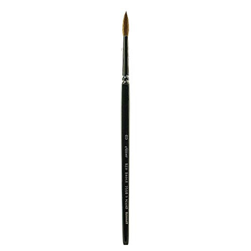 Silver Brush Limited, Pure Red Sable, Round Paint Brush - Short Handle, Size 8