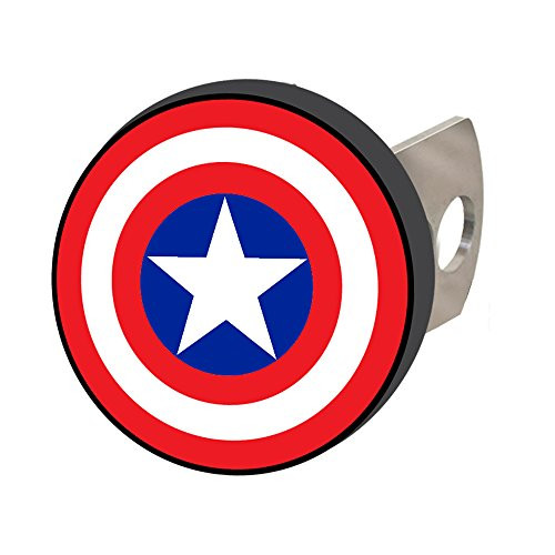 Plasticolor 002285R01 Marvel Captain America Hitch Cover, 1 Pack