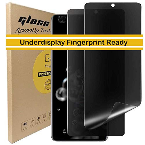 Galaxy S20 Ultra Screen Protector Privacy, Black Film Nano TPU Anti-Spy Flexibel Shield for Samsung Galaxy S20 Ultra 5G 2020 6.9'' [Support in-Screen Fingerprint ID Unlock [Full Coverage] [2 Pack]