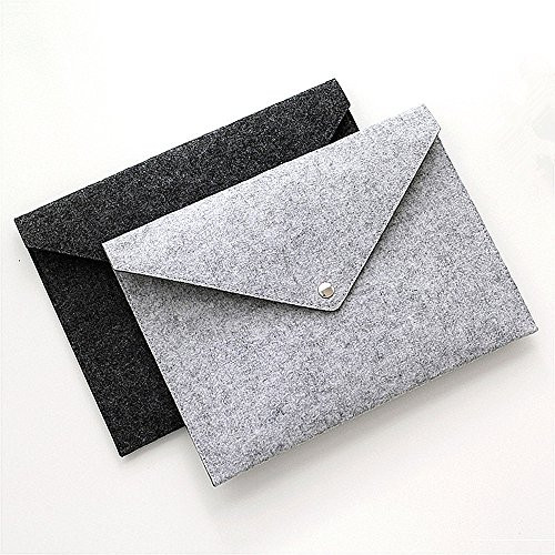 File folders - 2 Pcs of A5 Briefcase Portable Holder or Felt Folder Felt File Folder File folders Expanding Document Folder Luxury Office File Folders