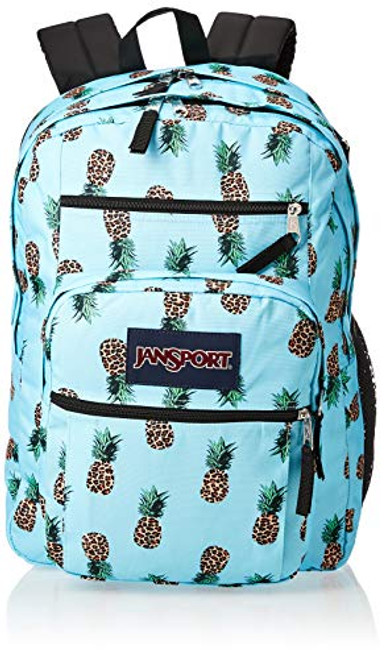 JanSport Big Student Backpack - 15-inch Laptop School Bag, Leopard Pinapples