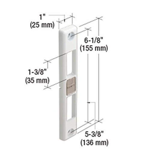 C.R. LAURENCE HA0208W CRL Milgard Door Keeper by C.R. Laurence