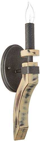 Artcraft Lighting Castello 1-Light Wall Sconce, Black