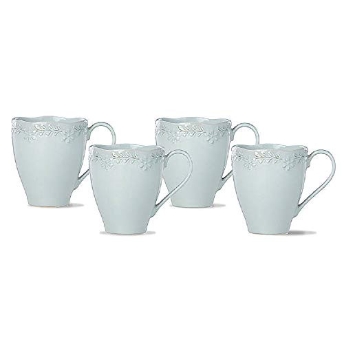 Lenox Blue Chelse Muse Floral 4Pc Mugs, 3.05 LB