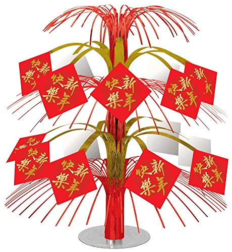 Amscan 243550 Chinese New Year, Foil Cascade Centerpiece, 14", 1 piece