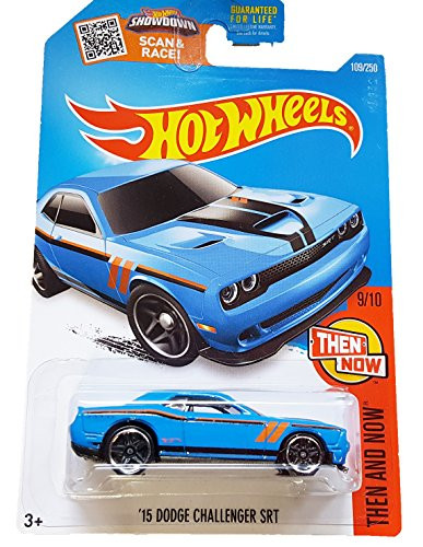 Hot Wheels 2016 Then and Now '15 Dodge Challenger SRT 109/250, Blue