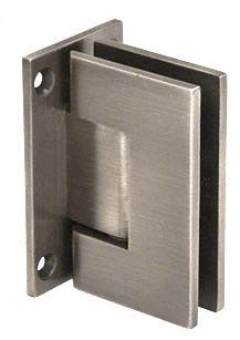 CRL Geneva 537 Series Antique Brushed Nickel Wall Mount Full Back Plate Standard Hinge with 5186; Offset