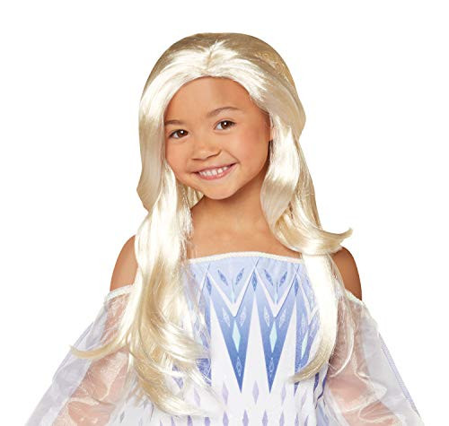 Disney Frozen 2 Elsa Wig, The Snow Queen Elsa Flowing Blonde Wig for Costume or Pretend Play Dress-Up Disney Frozen 2 Elsa Wig, The Snow Queen Elsa Flowing Blonde Wig for Costume or Pretend Play Dress-Up