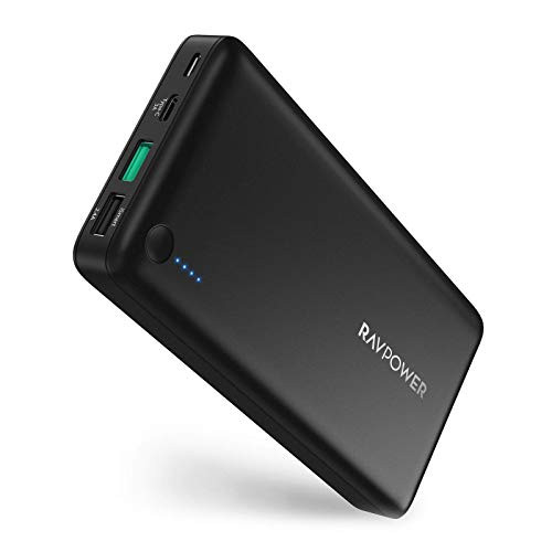 USB C Portable Charger RAVPower 20100mAh Quick Charge Power Bank Type C Battery Pack with QC 3.0 USB battery bank External Battery for iPhone iPad Pro MacBook Switch Galaxy S10 Note 10 and More