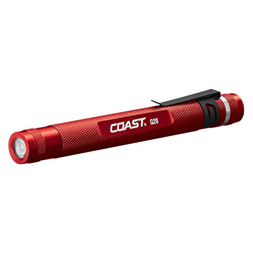 COAST G20 Inspection Beam Penlight LED Flashlight, Red