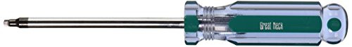 GreatNeck CRO2 Robertson #2 Square Tip Screwdriver | Must Have for Repairing Anything Using Square-Head Screws, Common Around the House, in Campers, on Toys, and in Cars